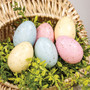 Set Of 6 Pastel Speckled Easter Eggs In Bag F18398