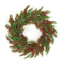 Merry Red Berries & Cedar Wreath 24" F47790R