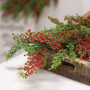 Merry Red Berries & Cedar Spray 30" F47791R