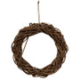 Twisted Willow Wreath With Jute Hanger 8" FHAC2423