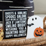Set Of 2 Ghosts & Goblins Box Sign With Ghost & Jack Easel G37542