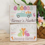 Cottontail Bunny Farm Block Sign 2 Assorted (Pack Of 2) G37593