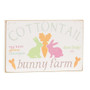 Cottontail Bunny Farm Block Sign 2 Assorted (Pack Of 2) G37593