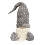 Gray Fuzzy Sitting Gnome GADC4401