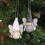Silver Glittered Angel Ornament 2 Assorted (Pack Of 2) GADC5199