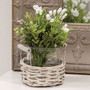 Small Gray Willow Basket & Vase GBB9S4562