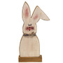 Distressed Baby Flop Ear Bunny With Scarf On Base GBH40