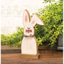 Distressed Baby Flop Ear Bunny With Scarf On Base GBH40