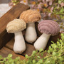 Chenille Stuffed Mushroom Ornament 3 Assorted (Pack Of 3) GCS38912