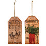 Vintage Farm Advertisement Tag Ornament 2 Assorted (Pack Of 2) GFP024