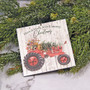 Have A Holly Jolly Country Christmas Tractor Square Ornament GFPP00352