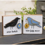 Our Little Nest Layered Bird & Daisy Block 2 Assorted (Pack Of 2) GH37606