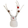 Small Felted Fluffy Reindeer Snowman GQHT2601