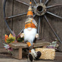 Harvest Plaid Scarecrow Dangle Leg Gnome GZOE5062