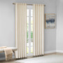 100% Polyester Velvet Window Panel Pair - Ivory 5DS40-0153