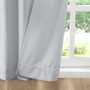100% Polyester Velvet Window Panel Pair - Light Grey 5DS40-0155