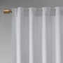 100% Polyester Velvet Window Panel Pair - Light Grey 5DS40-0156