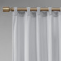 100% Polyester Velvet Window Panel Pair - Light Grey 5DS40-0156