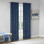 100% Polyester Velvet Window Panel Pair - Navy 5DS40-0162