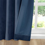 100% Polyester Velvet Window Panel Pair - Navy 5DS40-0162