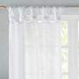 100% Polyester Twisted Tab Voile Sheer Window Pair - White MP40-5469
