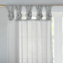 100% Polyester Twisted Voile Window Pair - Light Grey MP40-6348