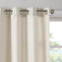 100% Polyester Solid Piece Dyed Grommet Top Window Panel - Natural MP40-6751