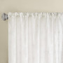 100% Polyester Sheer Embroidered Window Panel - White MP40-1595
