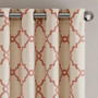 68% Polyester 29% Cotton 3% Rayon Fretwork Printed Panel - Beige/Spice MP40-1757