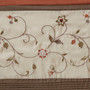 Pieced Embroidered Window Panel - Spice MP40-5470