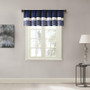 100% Polyester Polyoni Pintuck Window Valance - Navy MP41-2231