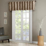 Faux Silk Embroidered Window Valance - Tan MP41-4574
