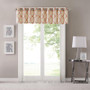 68% Polyester 29% Cotton 3% Rayon Fretwork Printed Valance - Beige/Spice MP41-2030