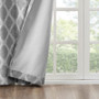 100% Polyester Printed Blackout Window Panel - Grey SS40-0067
