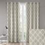 100% Polyester Printed Blackout Window Panel - Taupe SS40-0073