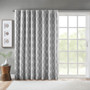 100% Polyester Blackout Printed Window Panel - Grey SS40-0111
