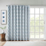 100% Polyester Blackout Printed Window Panel - Aqua SS40-0112