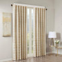 100% Polyester Jacquard Lined Blackout Window Panel - Gold SS40-0004