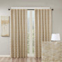 100% Polyester Jacquard Lined Blackout Window Panel - Gold SS40-0005