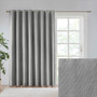 100% Polyester Printed Heathered Window Panel - Grey SS40-0108