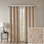 100% Polyester Knitted Jacquard Total Blackout Window Panel - Champagne SS40-0013