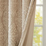 100% Polyester Knitted Jacquard Total Blackout Window Panel - Champagne SS40-0014