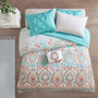100% Polyester Brushed Microfiber Printed 6Pcs Complete Bed And Sheet Set - Twin XL ID10-1561
