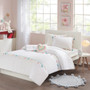 100% Polyester Brushed Comforter Set W/ Tassel - Full/Queen MZK10-169