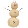 Fabric Snowman Ornament