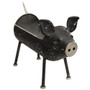 *Distressed Black Pig Plant Holder G60310 By CWI Gifts