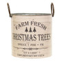 *2/Set Farm Fresh Christmas Trees Buckets GMXF964202S By CWI Gifts