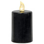 Black Gloss Pillar Candle 2.25" X 4"