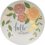 Hello Sunshine Floral Plate 2 Asstd. (Pack Of 2)