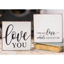 *Inhale Love Block 2 Asstd. (Pack Of 2) G34564 By CWI Gifts